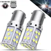 10 sztuk / partia Super Bright 1156 P21W BA15S 3030 35SMD Żarówki samochodowe LED Szeroki Napięcie 12 V 24 V do odwrócenia świateł do tyłu, obróć światła sygnału