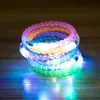 Clignotant LED Party Bracelet Bracelet Dance Disco Light Up Bangle Halloween Carnaval Néon enfants cadeaux