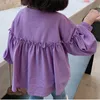 Spring Summer Long-Sleeved Top For Girl Japanese And Korean Style Blouses Shirts Blouse Girls 210528