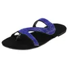 Slippels Zomerstrand voor vrouwen Casual massief kristal Romeinse plus-size platte flip flop flops dames sandalen schoenen