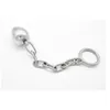 Latest New Male Stainless Steel Chain Anal Plug Butt Beads With Cock Penis Ring Chastity Belt Device BONDAGE BDSM Sex Toys A041