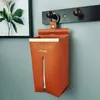 Toilet Paper Holders Creative Hanging Tissue Case Storage Box PU Leather Home Wall-mounted Holder Table Decoration Hangable Napkin