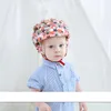Baby hjälm hatt säkerhet skyddande anti-kollision spädbarn toddler walking skydd mjukt bomull mesh hatt nyfödd huvud stötfångare lock i lager a01