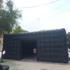 Nieuwe aankomst zwart 8x8x3 8m zwarte kubus tent opblaasbare kubieke partytent huis vierkante party cinema gebouw custom267y