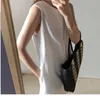 Été Femmes O-Cou Solide Lâche Gilet Robes Style Coréen Coton Lin Casual Sexy Plus Taille Genou Longueur Robe 9864 210417