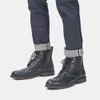 Botas de inverno de couro mens tamanho grande 7-13 botas de inverno para homens bootten marca botas de tornozelo # 8103