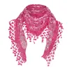 Scarves Women Fashion Wrap Lady Shawl Flower Lace Scarf Female Tassel Shawls Elegant Soft Parisian Beach Towel