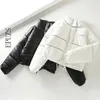 Vinterjacka Kvinnor Bomber Svart Vit Stripe Reflekterande Parka Koreansk Fashion Tjock Coat Kläder 210521