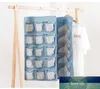 20 Pockets Hanging Storage Bags Cationic Fabric Underwear Organizer Large Capacity Double-Sided Rack Hanger Socks Container Factory price expert design Quality