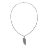 Pendant Necklaces Fashion Angel Pendants Men Womens Silver Color Necklace Alloy Steel Gothic Vintage Wing Mens Jewelry Aesthetic