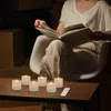 Pack of 6 Battery Powered LED Candles With Remote,Timer Tealight Candle Light For Wedding Table Window Decoration H1222