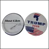 Andra festliga festförsörjningar Home Garden Make America Great Again Donald för president USA LAPEL PIN -knappmärken Brosch Pins VT1100 Drop