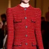 Взлетно-посадочная полоса дизайнерский стиль красный полосатый одиночный вязание вязание O-шеи MIDI высокого качества роскошный тонкий корпус платье для женщин 210421