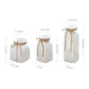 1pc minimalista vaso di fiori bianchi vaso di ceramica con corda di canapa decorazione della casa vaso da tavolo contenitore di fiori secchi 210409
