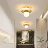 Gwiaździste korytarze korytarza sufitowe lampy sufitowe nordyckie kreatywne werandę LED LED LIDY Proste nowoczesne lampy hallu wjazdowe szklane urządzenie