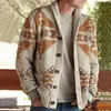 Men's Sweaters 2022 Casual Sweater Men Print Christmas Cardigan Warm Fashion Korean Jackets Coat