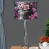 Lampe couvre nuances tissu abat-jour avec cadre en métal salon chambre décor Rose Rose crâne impression Table goutte en gros 2021