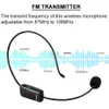 RETEKESS TR503 Microphone sans fil à condensateur Casque Mégaphone Radio Mic FM 87-108MHz Haut-parleur Enseignement Guide de réunion