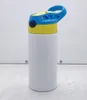 12 Unzen GERADE Schnabeltassen Sublimation Kinderbecher Edelstahl-Wasserflaschen Doppelt isolierte Vakuum-Trinkmilchbecher CCA12666 SEEVERSAND