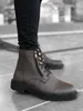 Men's boots Trend men Casual Shoes military boots double sides zipper Non-slip Men's Shoes cold resistant boots 211015