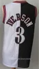 Män splittrade två colorsAllen Iverson Scottie Pippen Hakeem Olajuwon Tracy McGrady Vince Carter Mike Bibby Spud Webb JA Morant Basketball Jersey