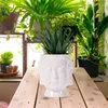 Vases Creative Buddha Ceramic Flower Pot Miniature Model Ornament Succulent Planter Home Office Desktop Living Room Indoor Decoration