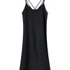 Fashion Solid Women Dress Casual O-Neck Spaghetti Strap Back Bandage Summer Female Workout Dresses W9234 210526