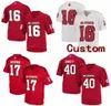 NCAA College Jerseys NC State Wolfpack 3 Emeka Emezie 5 Tabari Hines 8 Ricky Person Jr 16 Bailey Hockman Custom Football Stitched