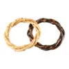 Unique Handmade Twisted Natural Bamboo Root Bangle Bracelet Q0719