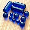 Sapphire blauw spinnen Terp Pearl Pill Smoking Ball 4mm 6 mm 8 mm 6mmx15 mm spin DAB inzetstuk kraal voor kwarts banger rig nagelglas bongs