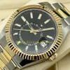 20 Model Men's Watch Yellow Gold Steel 326933 Black Dial Complete Two Tone Champagne 326934 326935 Automatiska klockor Mens WRI229R