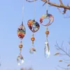 Hängande kristall suncatcher liv träd sten kärlek vind chimes pärlor prism pendant maker droppar hänger för fönster, heminredning, bil charms
