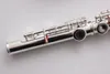 YFL471 Flute Professional Cupronickel Opening C Key 16 Hole Flutes Silver Plated flauta Musical Instruments With Case and Accesso2802474