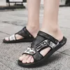 Zapatilla de hombre 2021 verano moda Casual al aire libre sandalia alta calidad playa resistencia al deslizamiento dos chanclas