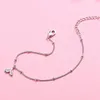 Urok bransoletki romantyczna syrena minimalistyczna srebrna bransoletka dla kobiet moda luksusowa biżuteria sąsiadowalni prezenty bransoletki