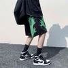 PR-heren Casual Oversize Shorts Fashion Printed Hip Hop Koreaanse Streetwear Male 210806