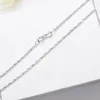 Múltiples estilos clásicos collares de plata de ley 925 auténtica collar de cadenas de serpiente delgadas cadena de caja de cuerpo para mujer 254O