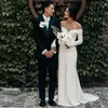 koreańskie suknie ślubne z długim rękawem