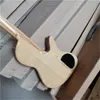 Guitare basse électrique à 5 cordes pour gaucher avec quincaillerie dorée, touche en érable, peut être personnalisée