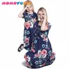 Maman et moi famille correspondant mère fille robes vêtements rayé maman et fille robe enfants parent enfant tenues look 210713