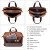 Handtasche Männer Echtes Leder Groß 15.6 "Laptop Männliche Reise Aktentaschen Tote Hohe Qualität Schulter Messenger Bag