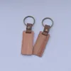 High Quality Wood KeyChain Straps Personalized Engraving Walnut Wooden Keychain Keyring Custom Logo7351707