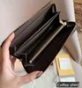 Purse Leather Wallets Sale Fashion Handbag Women Bag High Quality Single Zipper Long Wallet Clutch Bags Coin Purses With Box