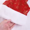 Cappelli di Babbo Natale per donna Uomo Inverno Plaid spesso Cappello con fiocco di neve Festival Home Xmas Navidad Decorazione per feste Regali A40