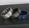 8mm Cross Ring Kristus Jesus Skrift Titanium Steel Finger Band Ringar Stora Storlekar 16-22 Passa Män Kvinnor Smycken Gåvor