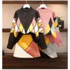 Plus Size Winter Plaid 2 Piece Skirt Suits Women Half-high Collar Sweater + Mini Warm Fashion Korean 2 Pcs Sets 210513