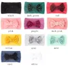 A994 Europa bebê meninas turbante wrap bowknot headband crianças nylone elástico penteado crianças bandanas cabeça banda faixa acessório 11 cores