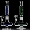 tall Glass Bong Freezable coil Hookahs Recycler Dab Rigs Smoking Glass Water Pipe Water Bongs With 14mm Bowl