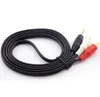 2021 3.5 mm Male Jack till Av 2 RCA Male Stereo Musik Audio Cable Cord Aux för MP3 Telefon TV Sound Speakers