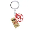 Anime nyckelringar uzumaki uchiha sasuke konoha hängsmycke nyckelring bil ryggsäck hållare charm chaveiro smycken cosplay llaveros g1019